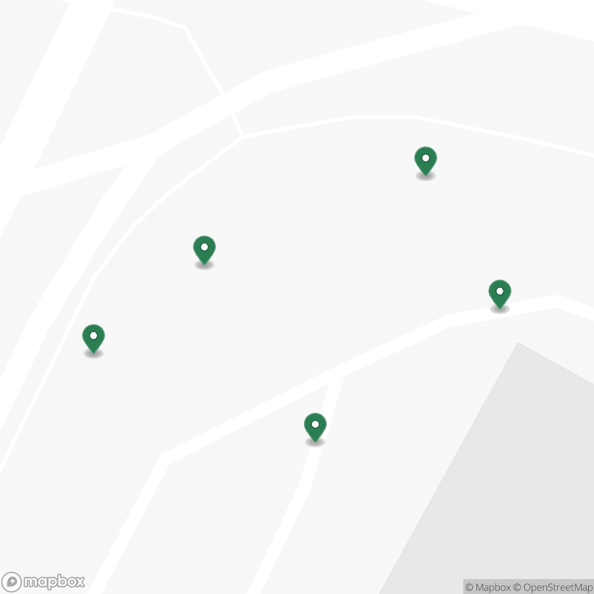 Map of Riverside Business Park showing its pinned spots