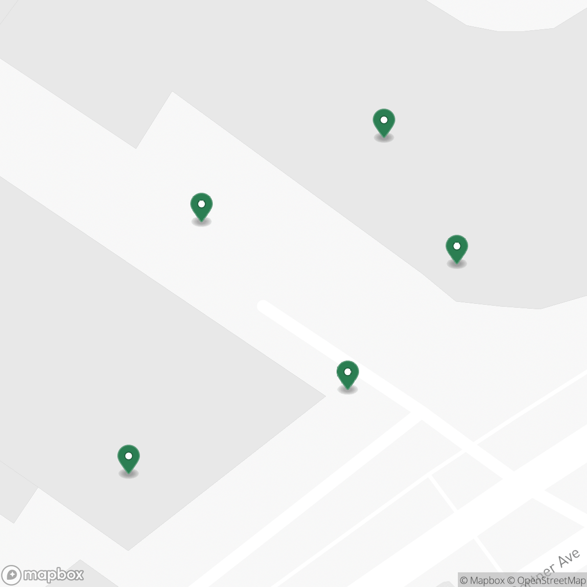 Map of St Mary's Medical Center showing its pinned assets